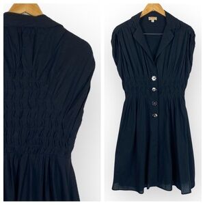 Vintage Tribute by Heni Neman Black 100% Cotton Dress